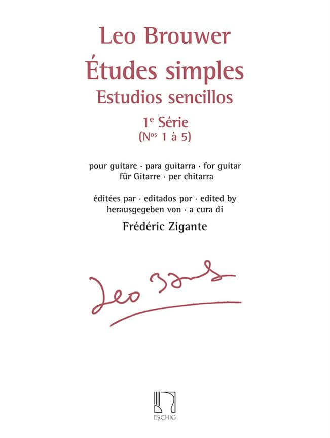 Études simples - Estudios sencillos. Série 1. Leo Brower